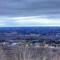 Looking at town at Rib Mountain State Park, Wisconsin