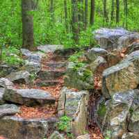 Rocks and Stairs at Rib Mountain State Park, Wisconsin
