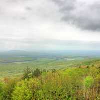 View of mountain summit at Rib Mountain State Park, Wisconsin