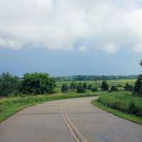 Main road view at Richard Bong Recreation Area, Wisconsin