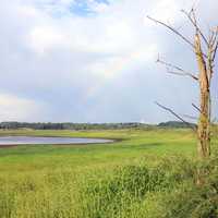 Pond with Rainbow in Richard Bong Recreation Area