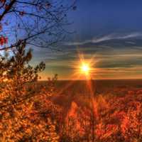 Late Afternoon Sun at Roche-A-Cri State Park, Wisconsin