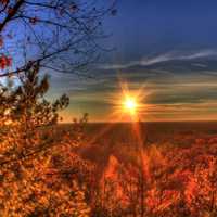 Late Afternoon Sun at Roche-A-Cri State Park, Wisconsin