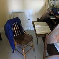 Keeper's workbench at Rock Island State Park