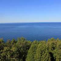 Lake Michigan view at Rock Island State Park, Wisconsin