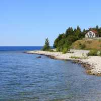 Scenic Shoreline at Rock Island State Park, Wisconsin