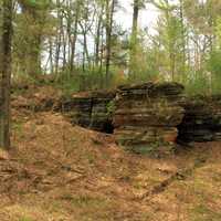Rock formation at Rocky Arbor State Park, Wisconsin