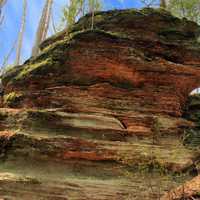 Rock outcropping at Rocky Arbor State Park, Wisconsin
