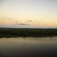 Looking Across the Wisconsin River at Ferry Bluff