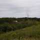 Autumn landscape with smoke coming from Chimney