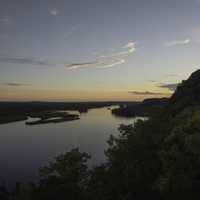 Dusk Ferry Bluff Overlook