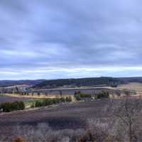 Overlook on farmland close to Black Earth, Wisconsin