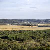 Landscape of the Wisconsin River Valley at Ferry Bluff