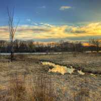 Landscapes of the Marsh and Sky at Beckman Mill, Wisconsin