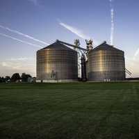 Large industrial buildings near Belleville, Wisconsin