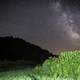 Milky Way Galaxy above the tall grass at Hogback Prairie
