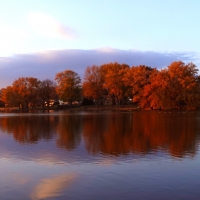 Panoramic of Marshall Millpond from Fireman's Park