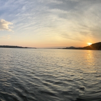 Panoramic of Whalen Bay Sunset