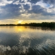 Panoramic of Wisconsin River Sunset at Dekorra