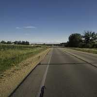 Roadway leading to New Glarus