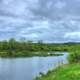 Cloudy Skies over pond at Kickapoo Valley Reserve, Wisconsin