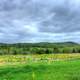 Hills under clouds at Kickapoo Valley Reserve, Wisconsin