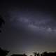 Starry Milky Way Galaxy above the house