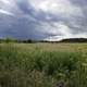 Stormy Clouds over the Grassland and Marsh at Goose Lake Wildlife Area