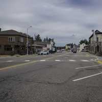 Streets of Sauk City in Wisconsin