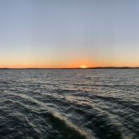 Sunset over Lake Mendota at Governor's Island