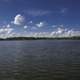 Viewing the landscape across lake Belleville 