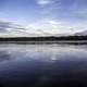 Waters of the peaceful Wisconsin River at Ferry Bluff