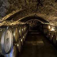 Wine aging room at Wollersheim Winery, Wisconsin