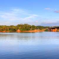 Across the river around Sauk City, Wisconsin