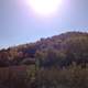 Bright sun on Autumn Hills in Southern Wisconsin