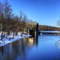 Danville Mill near Elba, Wisconsin in Winter