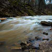 Rushing River at Fonferek Glen, Wisconsin Free Stock Photo