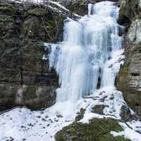 Frozen Waterfalls at Parfrey's Glen, Wisconsin -- Free Stock Photo