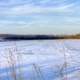 Snowy, wintery, landscape in Hyde, Wisconsin