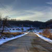 Road in Hyde, Wisconsin