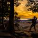 Karate Master at Sunset at Gibraltar Rock, Wisconsin Free Stock Photo