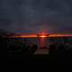 Landscape and sunset of Lake Koshkonong in Wisconsin