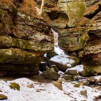 Looking out from the Gorge at Parfreys Glen, Wisconsin