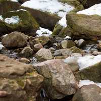 Rocks in the Gorge at Parfreys Glen, Wisconsin