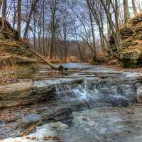 Scenic View of the Rapids at Pewit's Nest Natural Area, Wisconsin