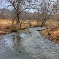 Icy River at Pewits Nest Natural Area, Wisconsin