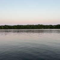 Wisconsin River at Dusk, upstream from Prairie Du Sac