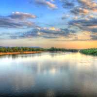 River at dusk in Southern Wisconsin