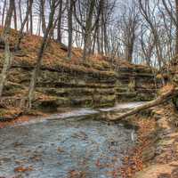 River through the Gorge at Pewits Nest Natural Area, Wisconsin