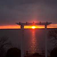 Sunset Across Lake Koshkonong iin Wisconsin